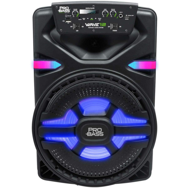 Caixa Amplificada Bluetooth/sd/usb Iluminação De Led 12